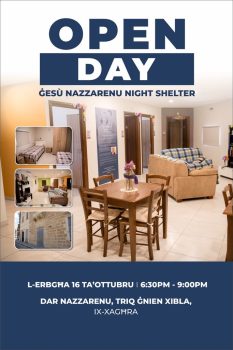 Ġesù Nazzarenu Night Shelter Open Day