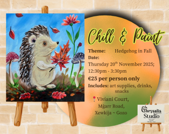 Chill & Paint: Hedgehog In Fall