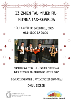 Iż-Żmien Tal-Milied Fil-Mitħna Tax-Xewkija