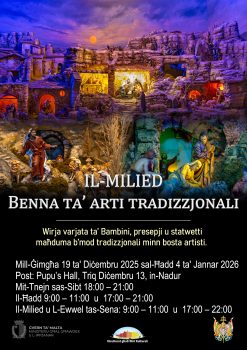 Il-Milied: Benna Ta’ Arti Tradizzjonali Il-Milied: Benna Ta’ Arti Tradizzjonali